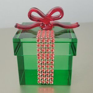 Simon Designs Crystal gift box green